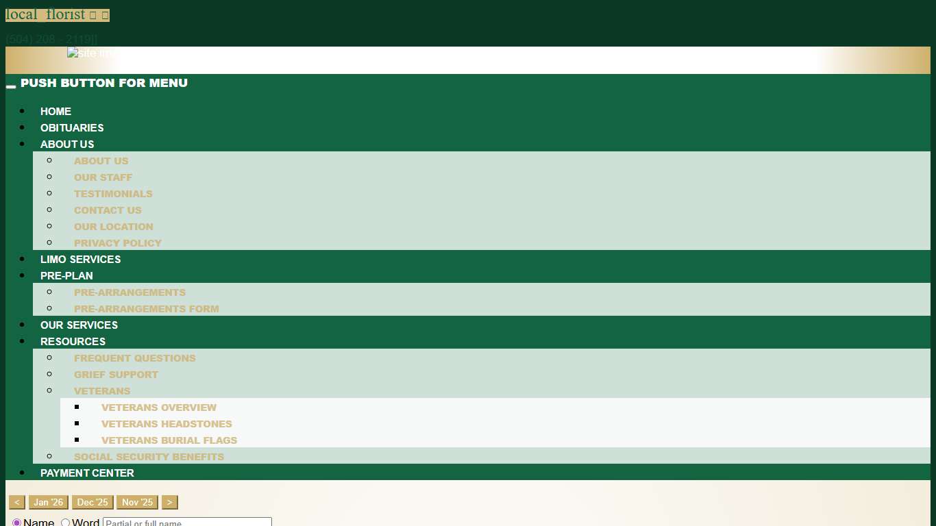 All Obituaries Robinson Family Funeral Home Belle Chasse, LA